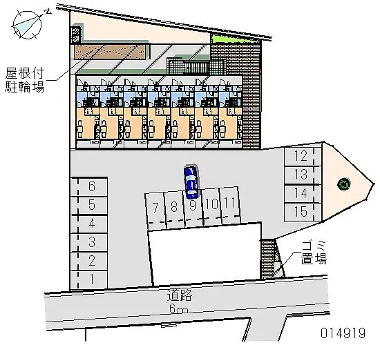 ★手数料０円★広島市東区戸坂惣田１丁目　月極駐車場（LP）